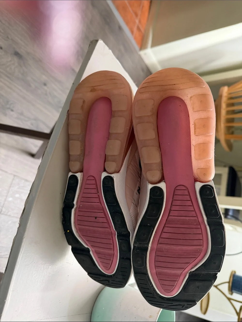 Nike Women’s Air Max 270 Sneakers - Blush Pink Black Accents